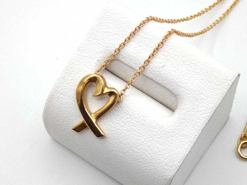 ティファニー買取 ラビングハートネックレス 750